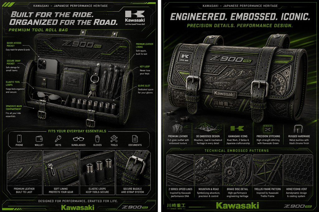 KWSK Premium Vintage Motorcycle Bag NTNA